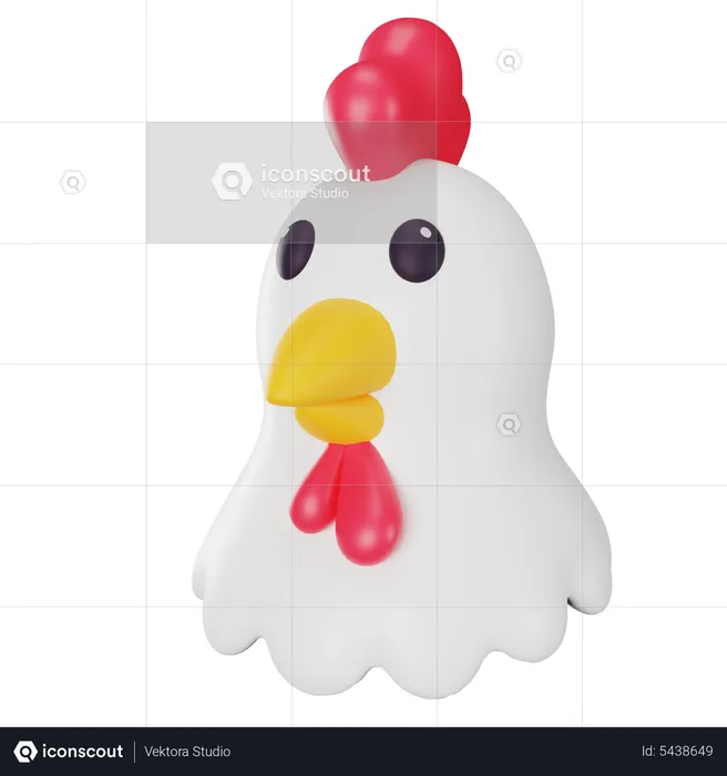 Huhn  3D Icon
