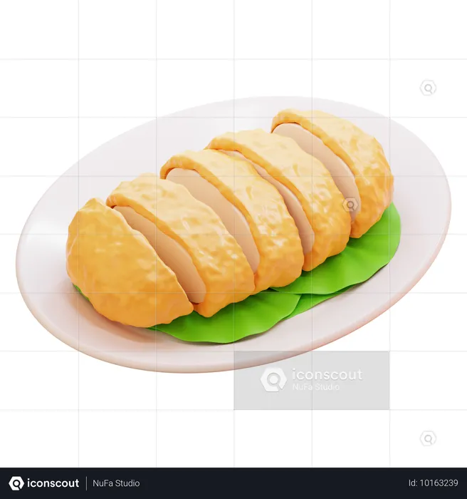 Huhn Katsu  3D Icon