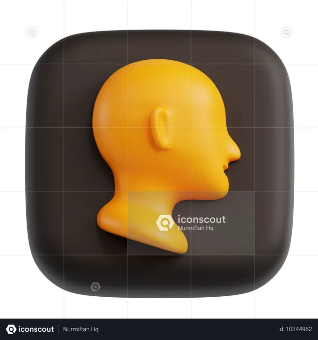 Human Head  3D Icon