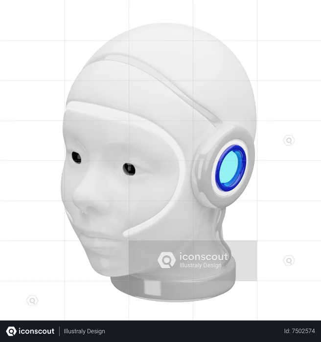 Humanoid Robotic  3D Icon
