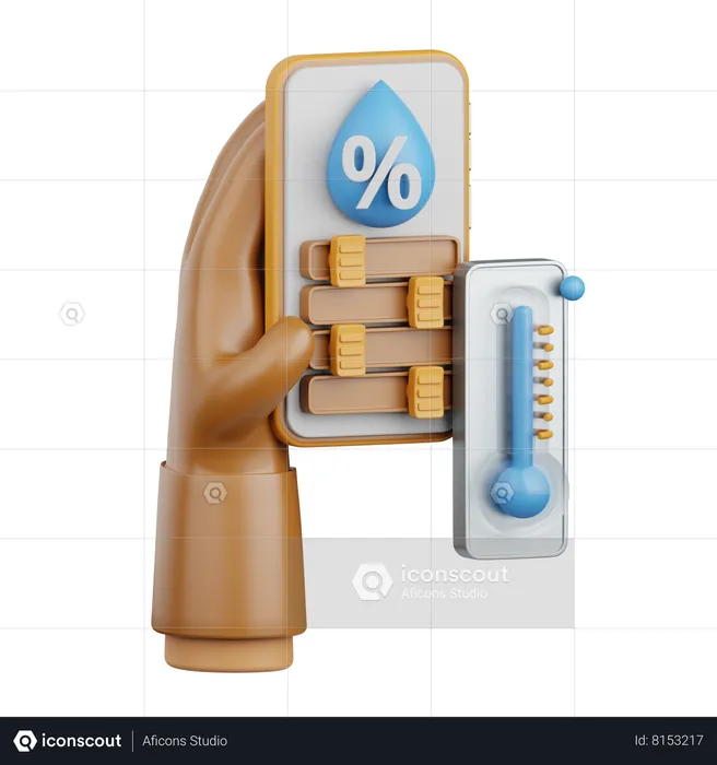 Humidity Control  3D Icon