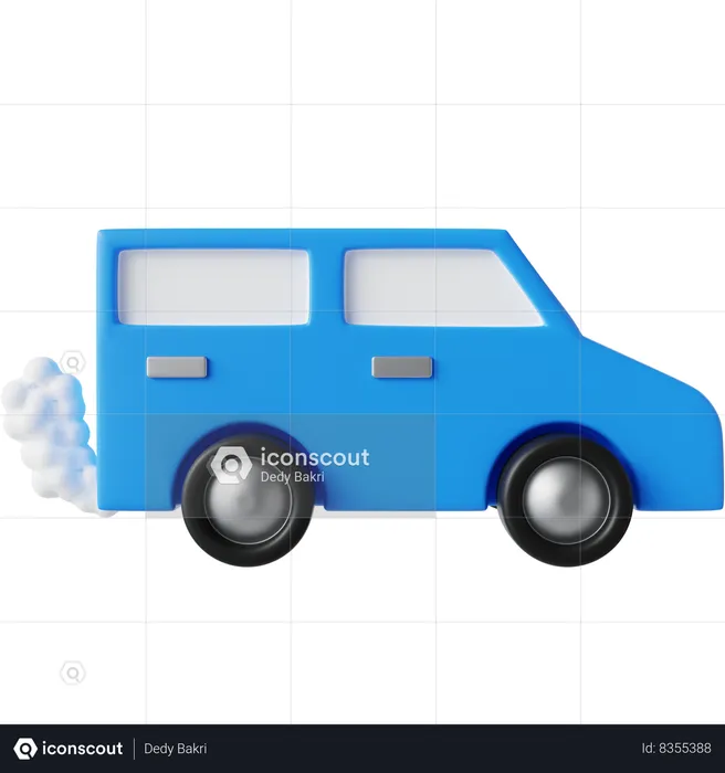 Humo de auto  3D Icon