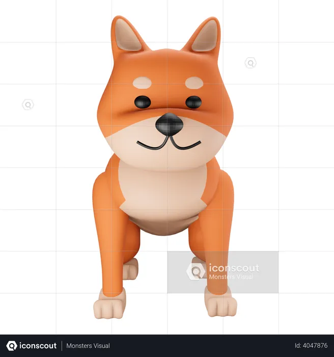 Hund  3D Illustration