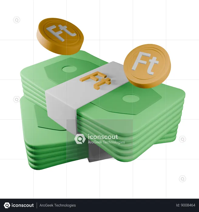 Hungarian forint  3D Icon