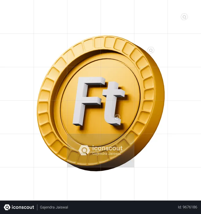 Hungarian forint  3D Icon
