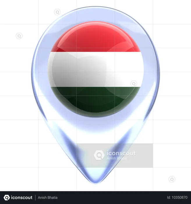 헝가리 Flag 3D Icon