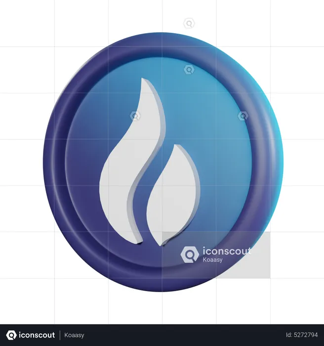 Huobi Coin  3D Icon