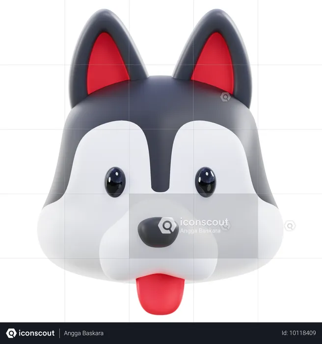 Huskies  3D Icon