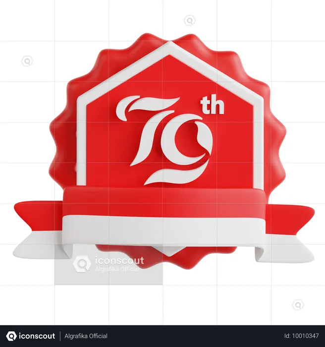 Hut Badge  3D Icon