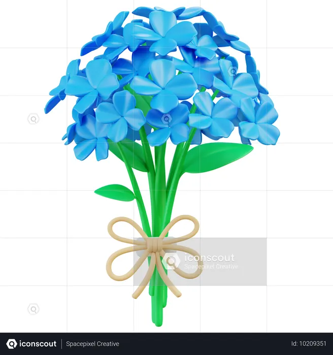 Hydrangea bouquet  3D Icon