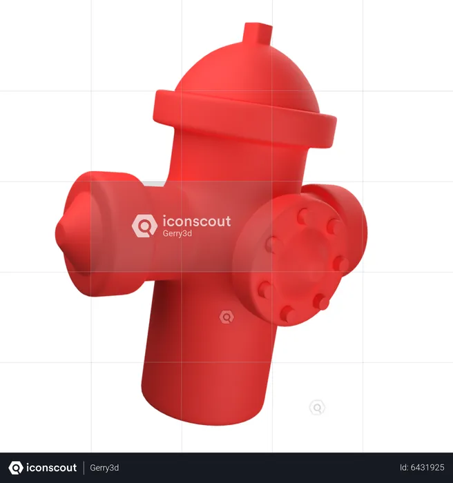 Hydrant  3D Icon