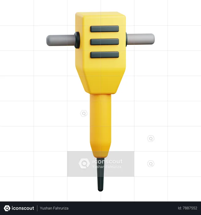 Hydraulic Breaker  3D Icon