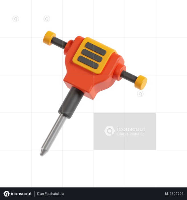 Hydraulic Breaker  3D Icon