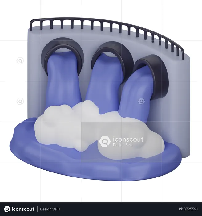 Hydro Power  3D Icon