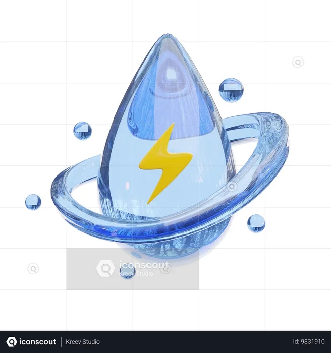 Hydro Power  3D Icon