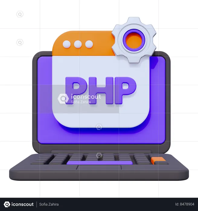 Hypertext Preprocessor  3D Icon