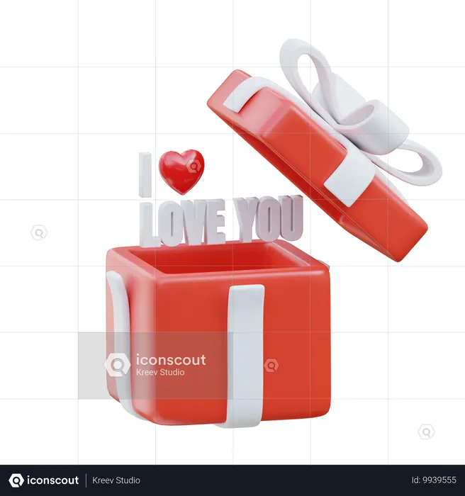 I LOVE YOU Gift  3D Icon