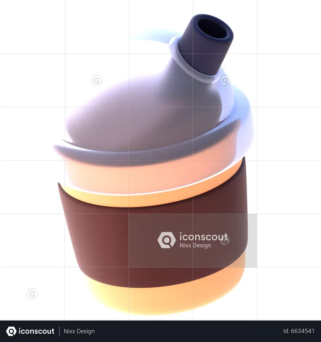 Ice Coffee Cup  3D Icon