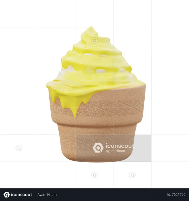 Ice Cream  3D Icon