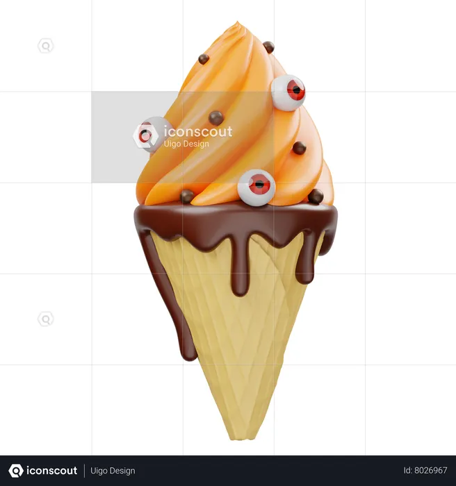 Ice Cream  3D Icon