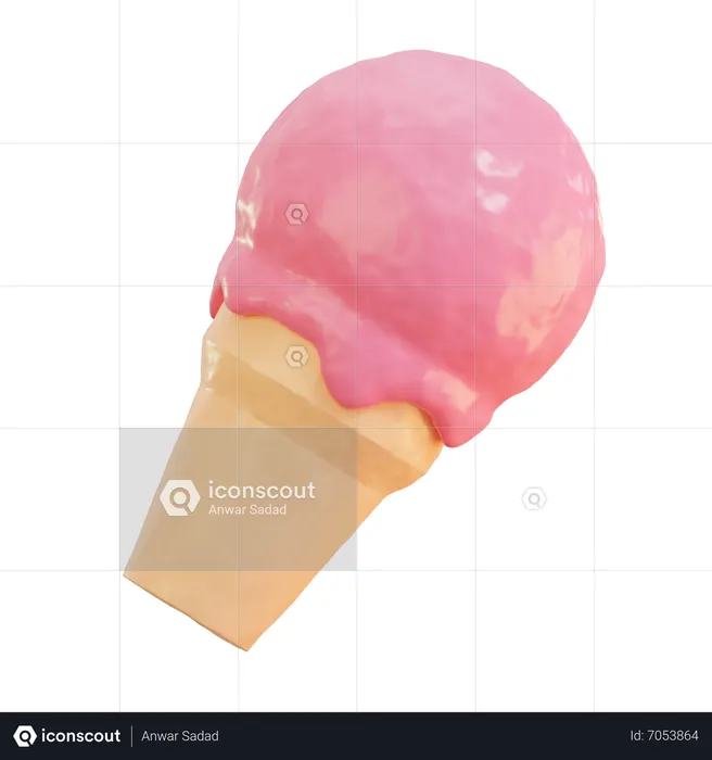 아이스크림  3D Icon