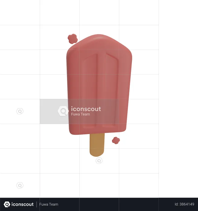 Ice Cream Candy  3D Illustration