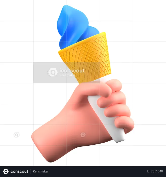 Ice cream Cone  3D Icon