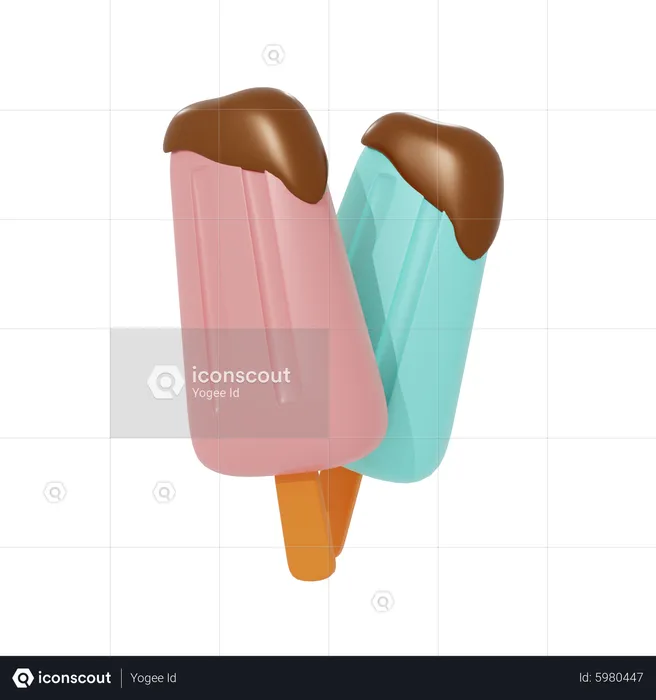 Ice Cream Lolly  3D Icon