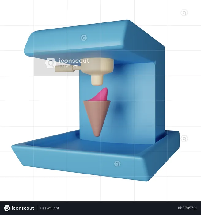Ice Cream Machine  3D Icon