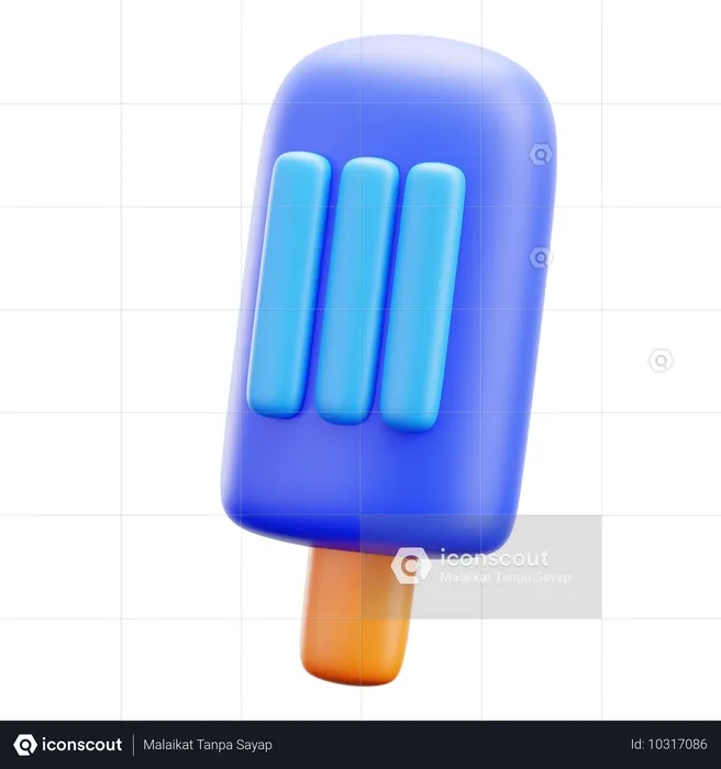 Ice Cream Popsicle  3D Icon