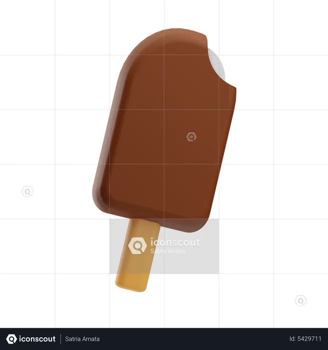 Ice Cream Popsicle  3D Icon