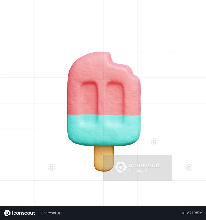 Ice Cream Stick  3D Icon