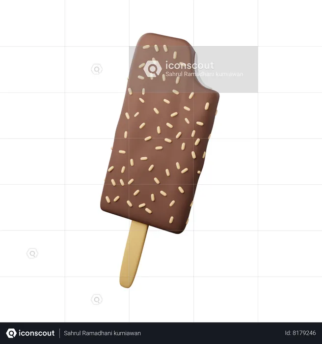 Ice cream stick  3D Icon