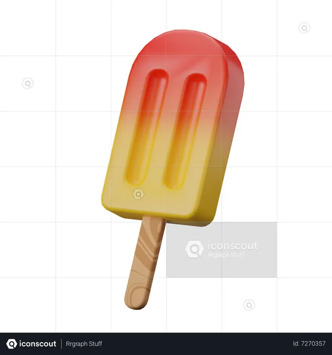 Ice Cream Stick  3D Icon