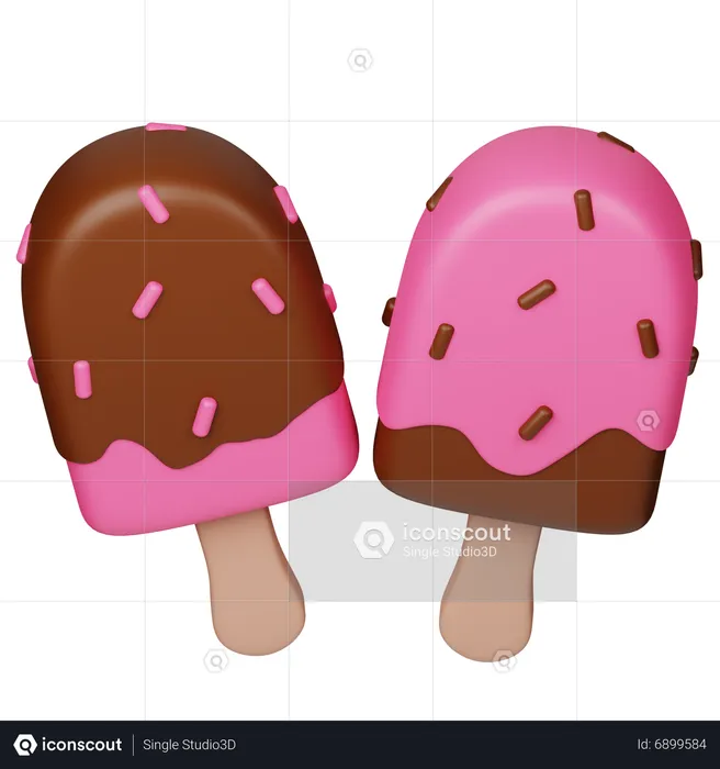 Ice Cream Stick  3D Icon