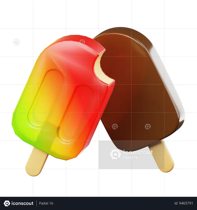 Ice Cream Stick  3D Icon