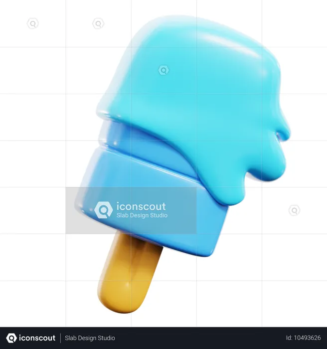 Ice Cream Stick  3D Icon