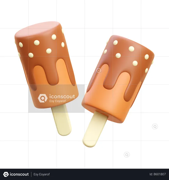 Ice Cream Stick  3D Icon