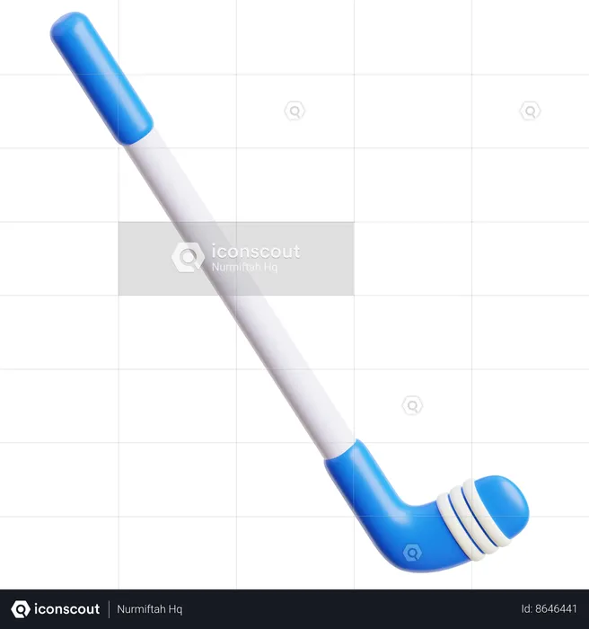 Ice Hockey Stick  3D Icon