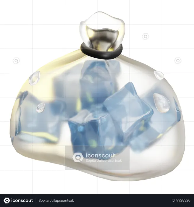Ice Pack Emoji 3D Icon