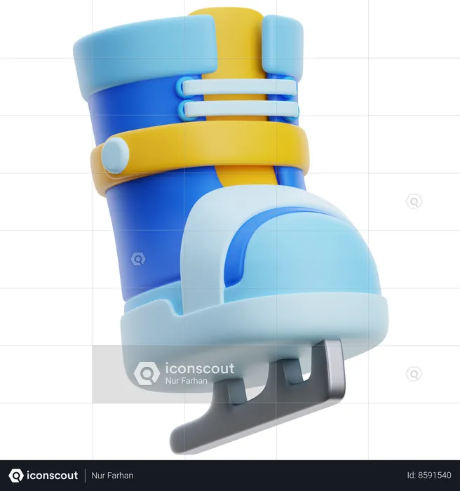 Ice Skate  3D Icon