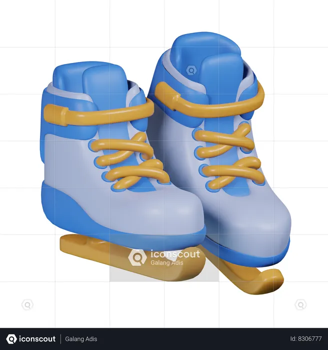 Ice Skate  3D Icon