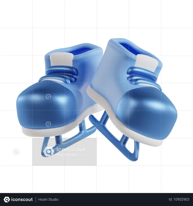 Ice Skate Shoe  3D Icon