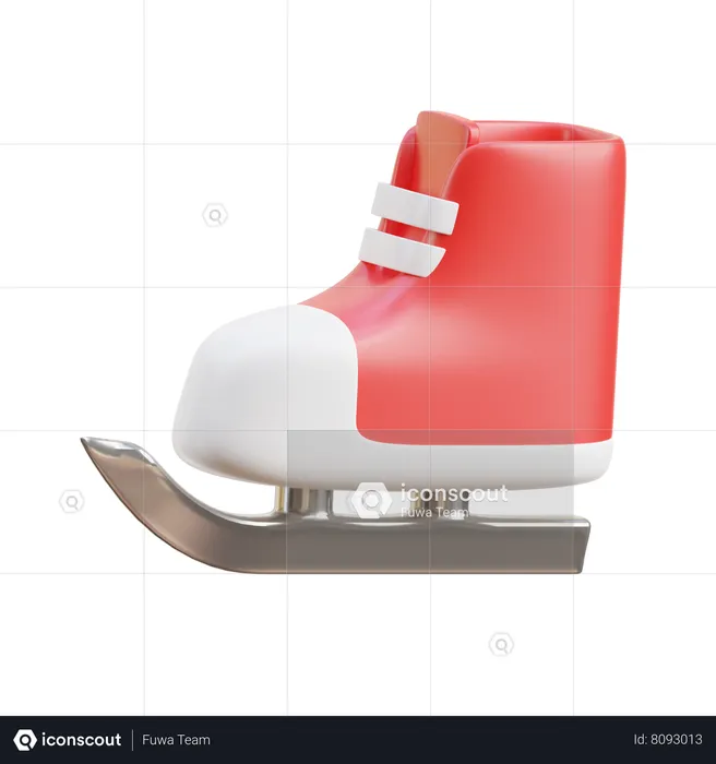 Ice Skate Shoes  3D Icon