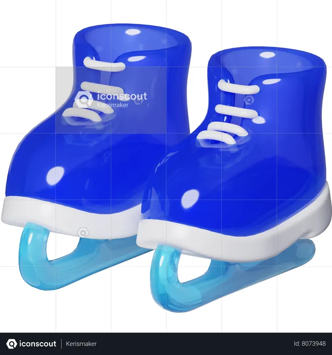 Ice Skating  3D Icon