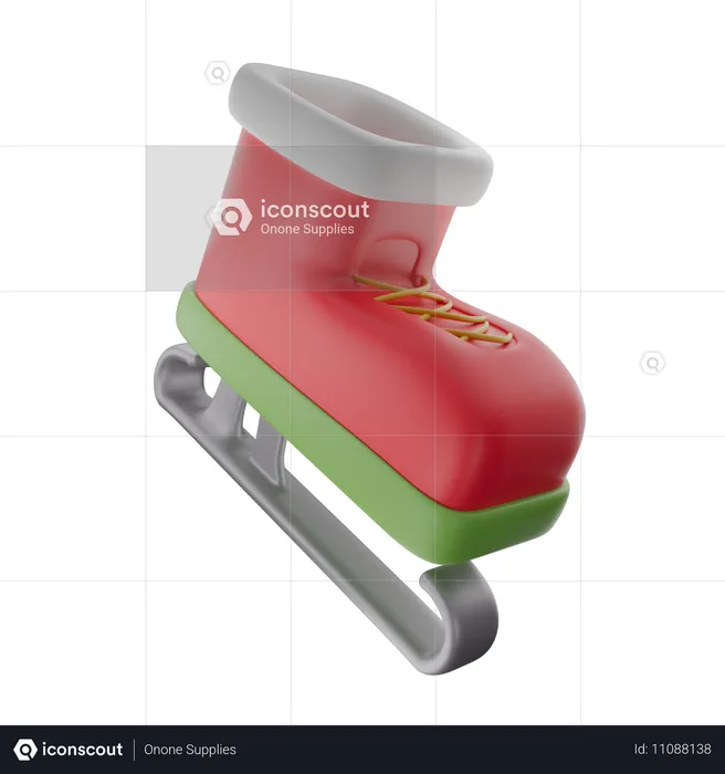 Ice Skating  3D Icon