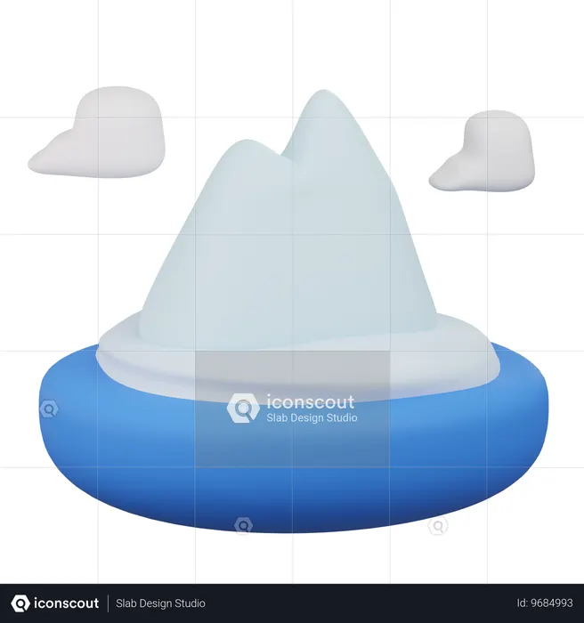 Iceberg  3D Icon
