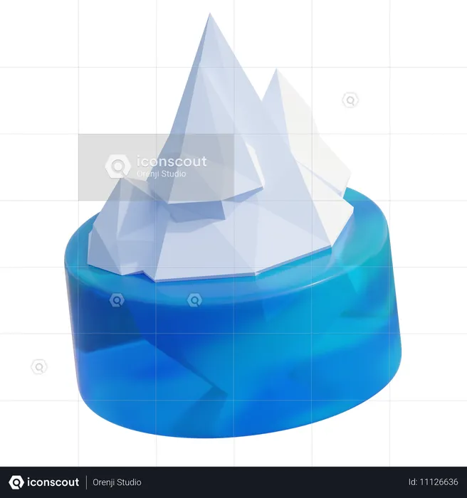 Iceberg  3D Icon