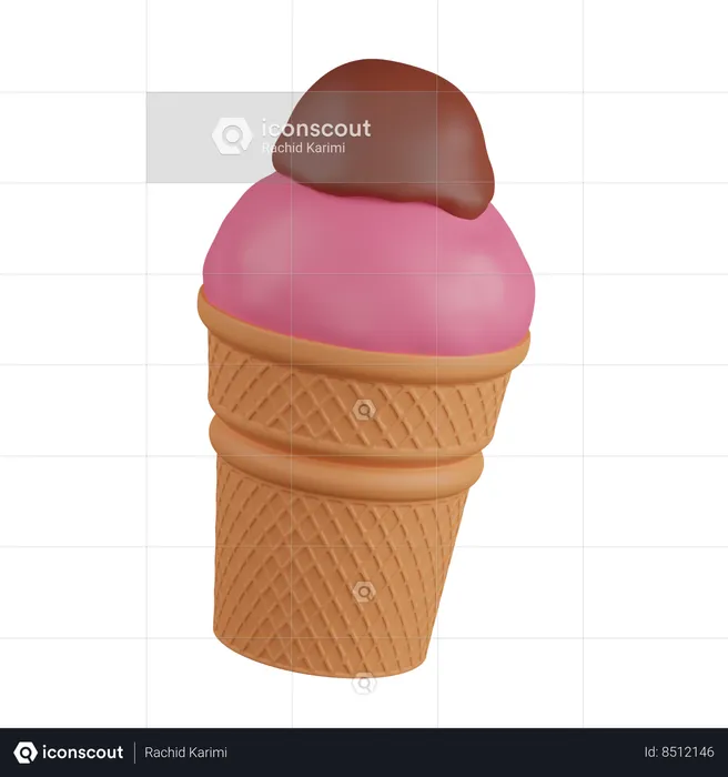 Icecream  3D Icon