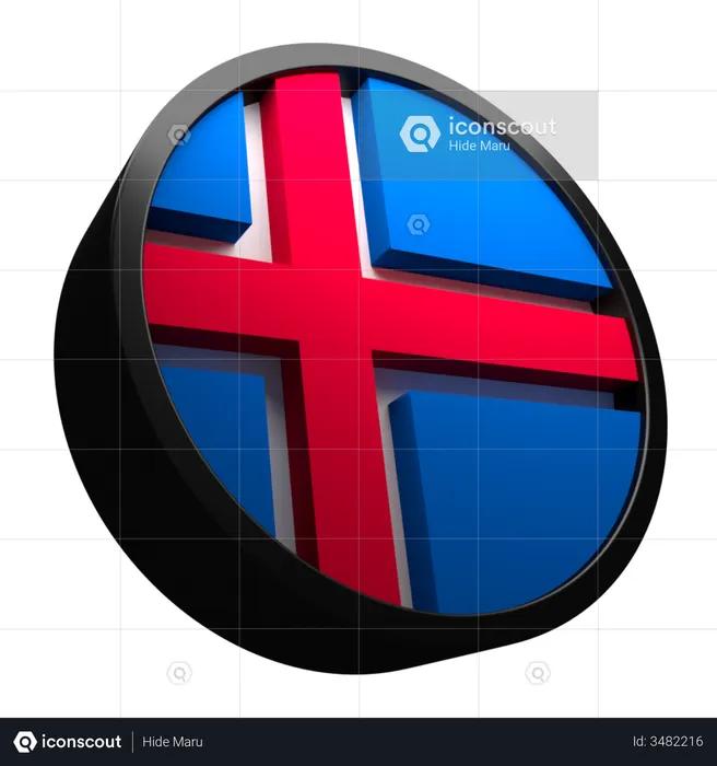 Iceland Flag Flag 3D Flag